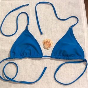 F21 Blue Bikini Top